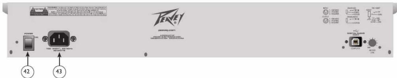 PEAVEY PV 10 USB - Rear Panel - 1
