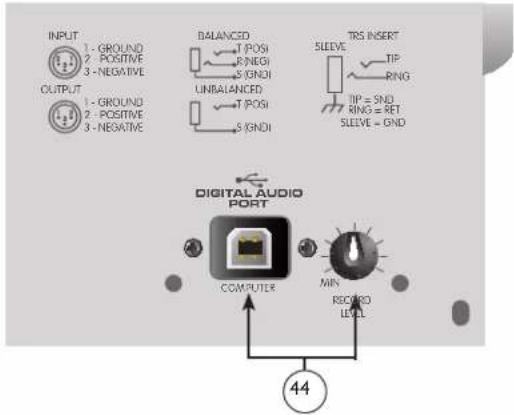 PEAVEY PV 14 USB - Porta USB e Controle de Nível de GravaÁ„o USB - 1