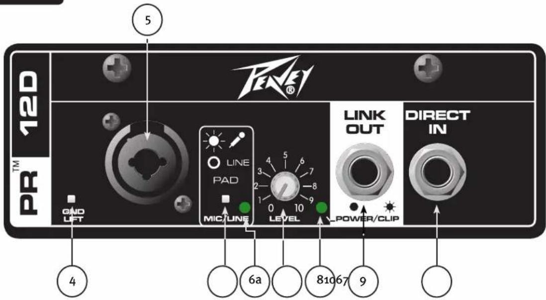 PEAVEY PR 12D - 前面板 - 1