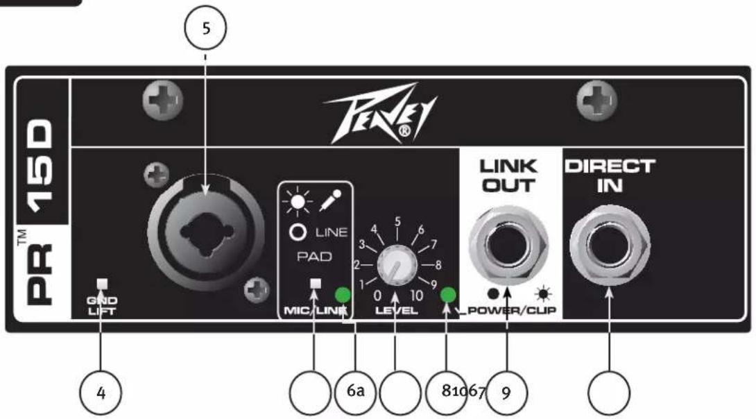 PEAVEY PR 15D - 前面板 - 1