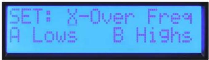 PEAVEY IPR2 7500 DSP - Set: X-Over Freq A Lows B Highs - 3