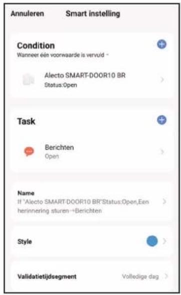 Fysic SMART-DOOR10 - Opzetten van het scenario - 10