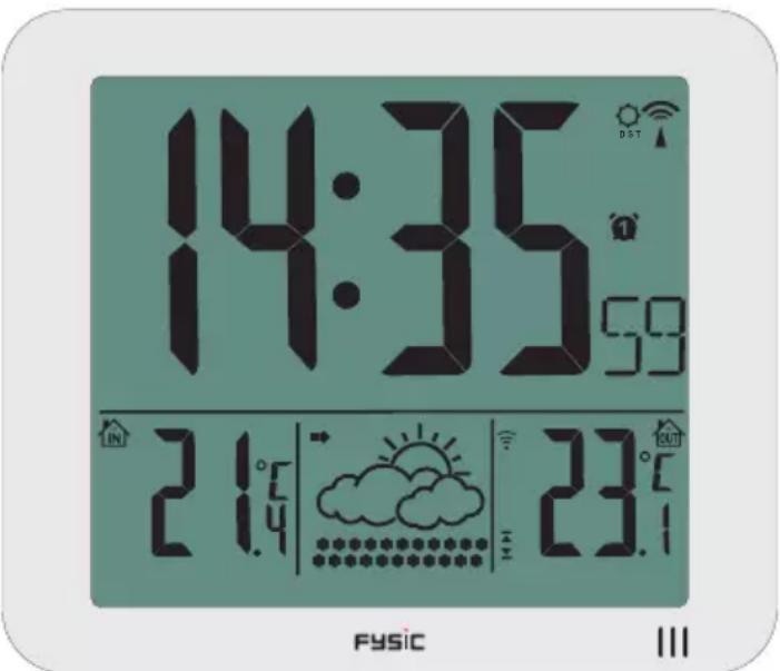 Fysic FKW-2500 - Clock display: - 1