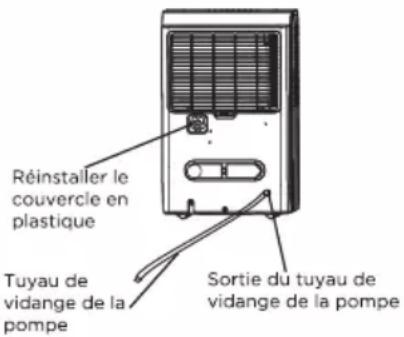 BLACK & DECKER BD50MWSA - Vidange de la pompe (modèle BD50PMWSA) - 1
