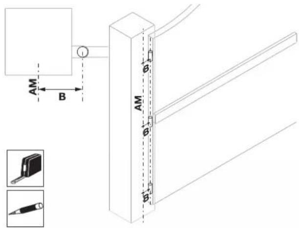 SOMFY Lockyvia Essential - Trace des axes AM et AH - 1