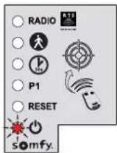 SOMFY SGS Line - To clear the settings\* and the memorised remote controls/control points - 3