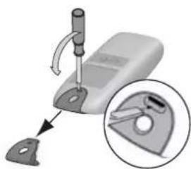 SOMFY SGS Line - Replacing the remote control battery - 1
