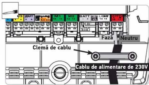 SOMFY SGS Line - Racordarea la alimentarea de la rețeaua electrică - 5