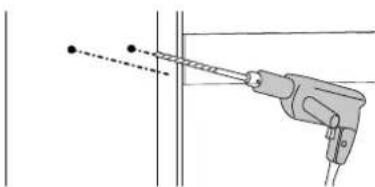SOMFY SGS Essential - Drilling the pillars - 8