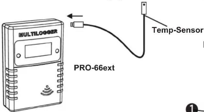MULTILOGGER PRO-66ext Temp-Sensor