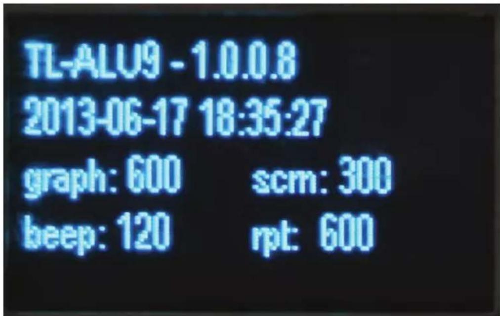 TL-ALU9 - 1.0.0.8 2013-06-17 18:35:27 graph: 600 scm: 300 beep: 120 rpt: 600