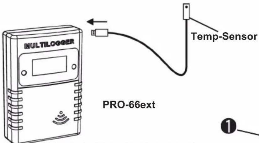 MULTILOGGER Temp-Sensor PRO-66ext ①