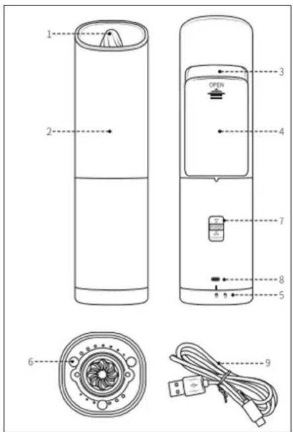LIVOO GS161 - Moulin à épices par gravité rechargeable - 2
