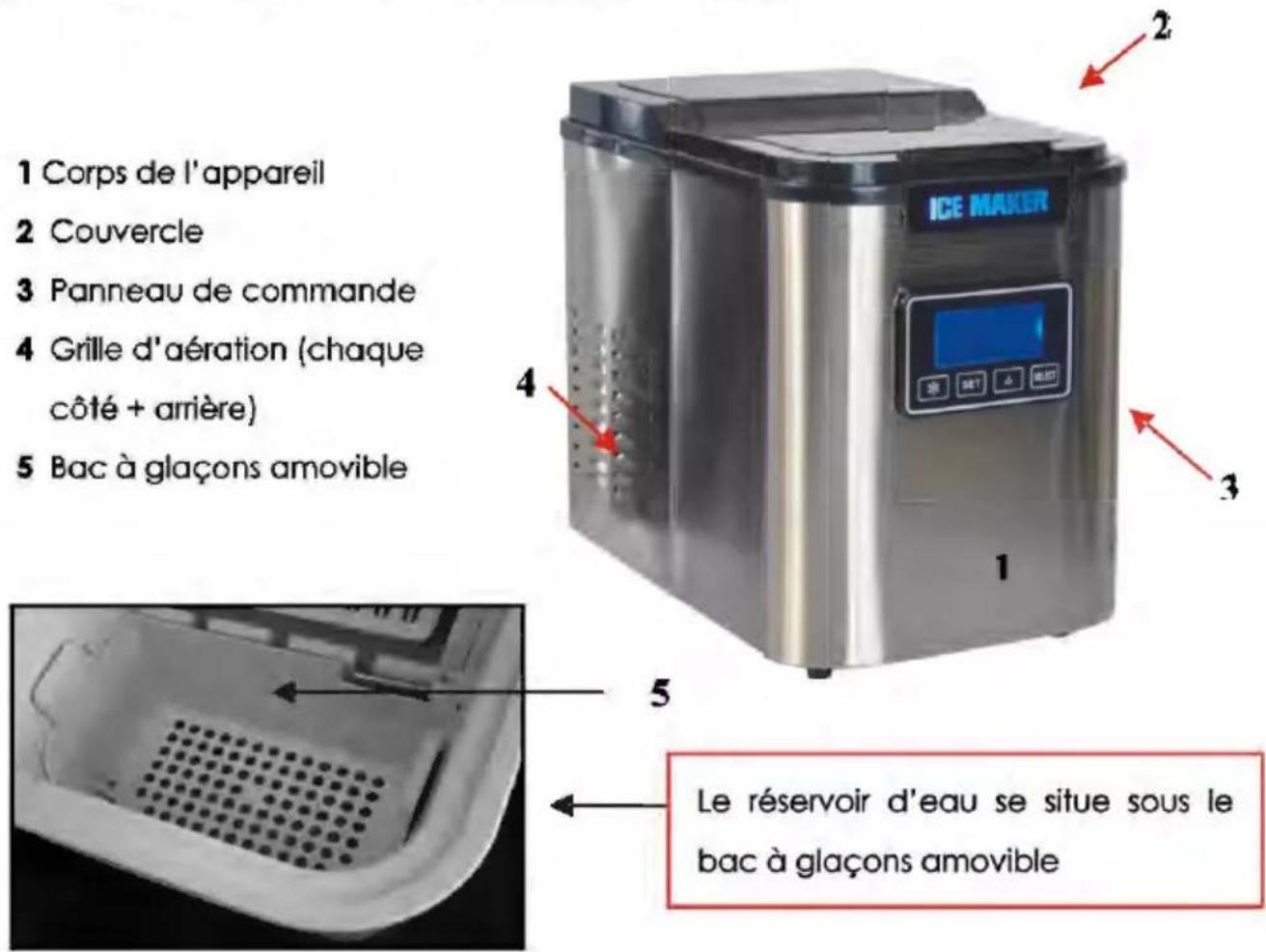 KITCHEN CHEF YT-E-005C - DESCRIPTION DE L'APPAREIL - 1