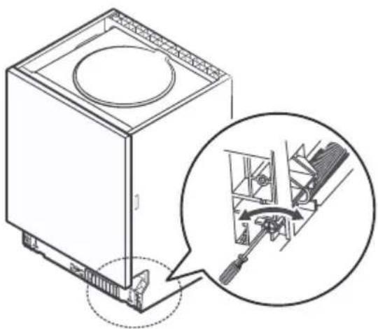 THOMSON TWBI46142DSS - Réglage de la tension du ressort de la porte - 1