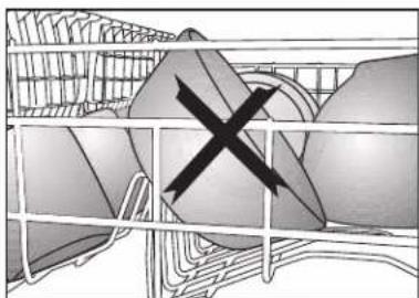 THOMSON TDW4714SL - Placing the dishes into the dishwasher - 4