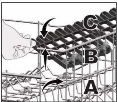 THOMSON TDW4714SL - Upper basket height adjustable rack - 2