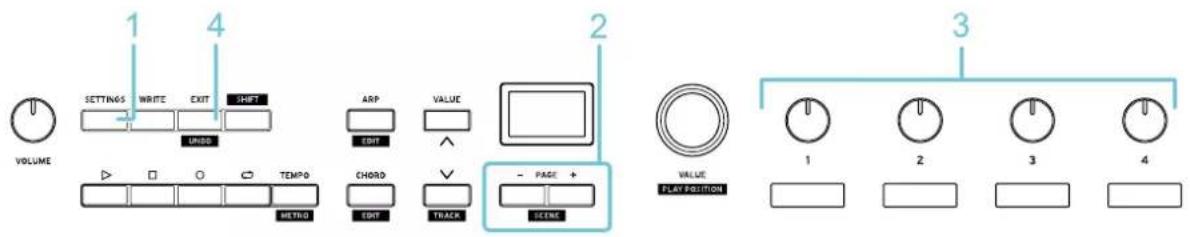 KORG Keystage - Configuration des fonctions générales du Keystage - 1