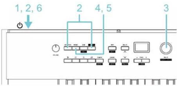 KORG Keystage - Réglage des pédales - 1