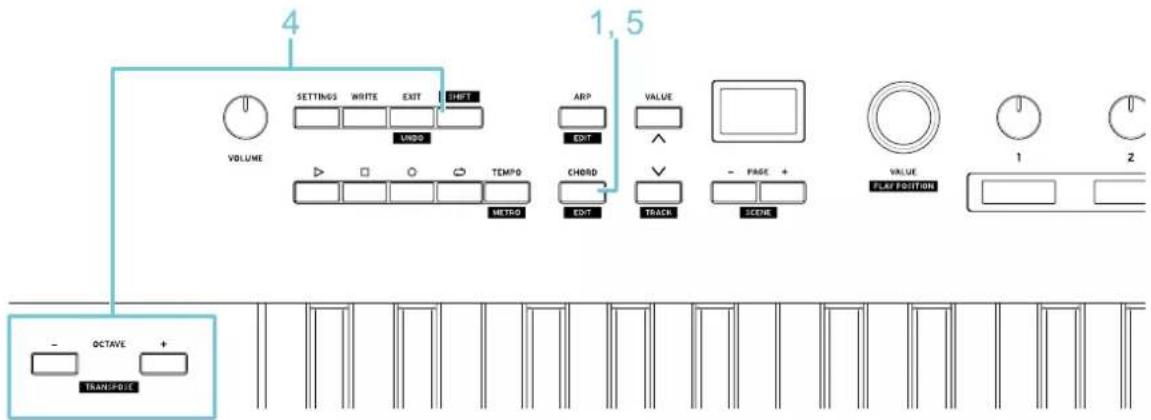 KORG Keystage - Jeu d'accords - 1