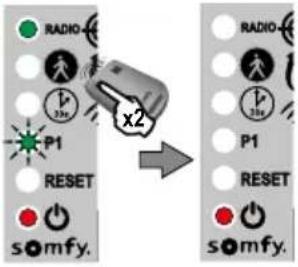 SOMFY Freevia Essential - ▶ Einstellung der langsamen Geschwindigkeit - 9