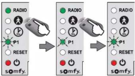 SOMFY Freevia Line - ▶ Setting slow speed (continued) - 1