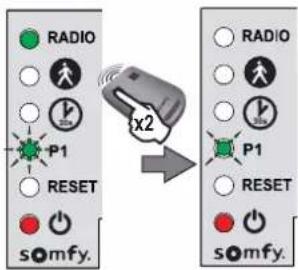 SOMFY Freevia Line - ▶ Einstellung der langsamen Geschwindigkeit (Fortsetzung) - 2