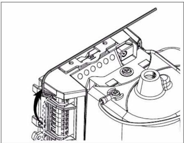SOMFY Freevia Line - Position de l'antenne de l'électronique de commande - 1