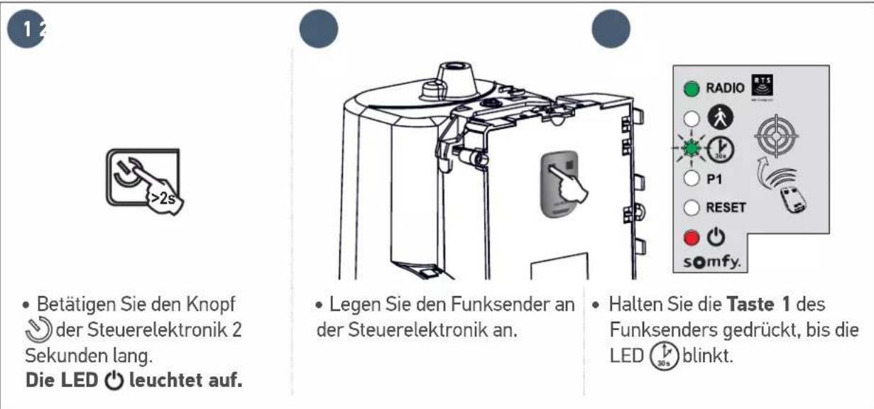 SOMFY Freevia Line - ▶ Aktivierung des automatischen Zulaufs - 19