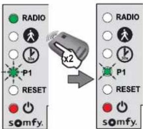 SOMFY Freevia Line - ▶ Setting slow speed (continued) - 2