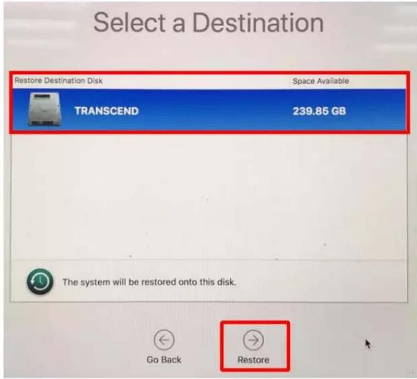 TRANSCEND JetDrive 855 - Select a Backup - 1