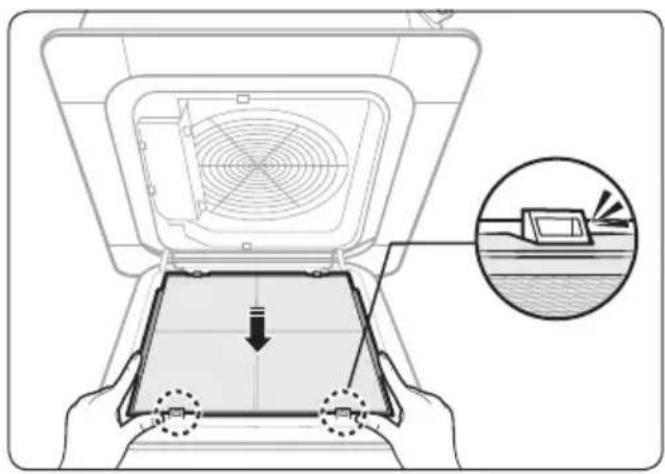 SAMSUNG AC026BNNPKG - Remontage du filtre à air - 1