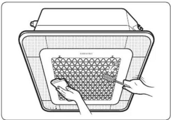 SAMSUNG AC026BNNPKG - Nettoyage de l'extérieur de l'unité intérieure - 1