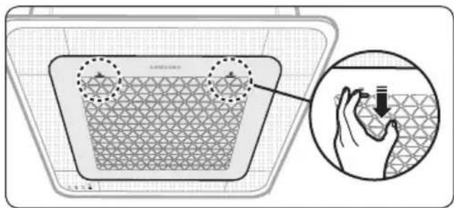 SAMSUNG AC026BNNPKG - Détachement du filtre à air - 1