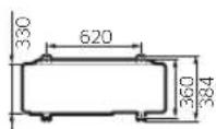 SAMSUNG AC120KX4DKH - Dimensions de l'unité extérieur - 3