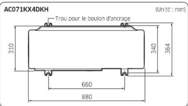 SAMSUNG AC120KX4DKH - Étape 2 Fixation de l'unité extérieure en position - 1