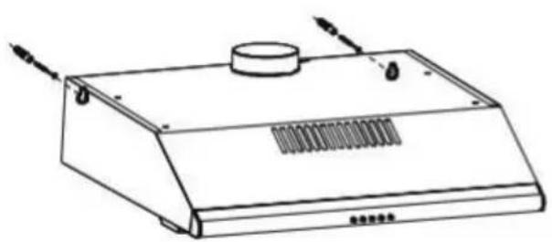 Glem Gas GHC625BK - Fixation au mur - 2
