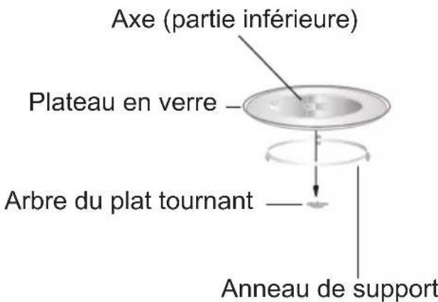 Glem Gas GMF254BK - Installation du plateau tournant - 1