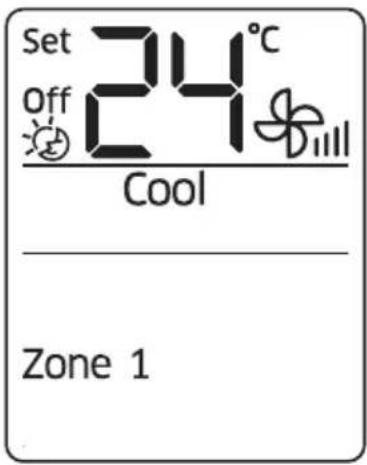 Set Off 24°C Cool Zone 1