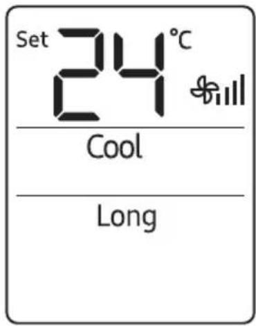 Set 24°C Cool Long