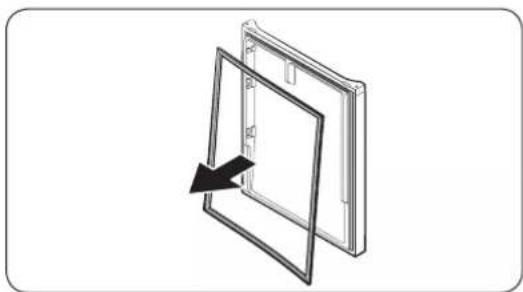 SAMSUNG RB34C7B5EB1 - So bauen Sie die Dichtung aus - 1