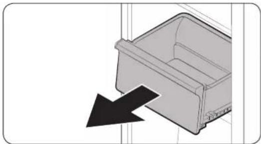 SAMSUNG RB34C7B5EB1 - Slik fjerner du skuffen - 1