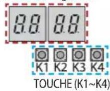 8.0 8.0 K1 K2 K3 K4 TOUCHE (K1~K4)