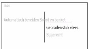 12:00 Automatisch bereiden Broop en banket Gebraden stuk vlees Bijgerecht