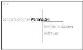 2000 Sonderfunktionen Warmhalten Geschirr erwärmen Auftauen
