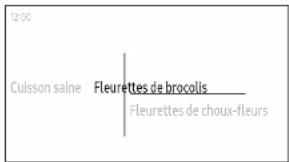 12:00 Cuisson saine Fleurettes de brocolis Fleurettes de choux-fleurs