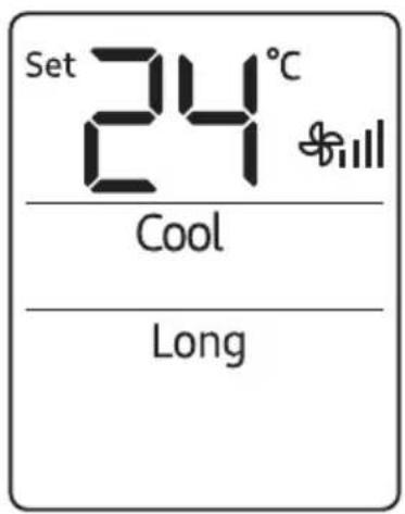 Set 24°C Cool Long