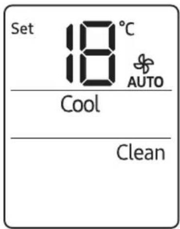 Set 18°C AUTO Cool Clean