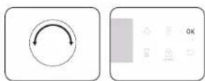 Diagram showing two labeled cable or connector components with a circled 'X' and 'O' mark, likely illustrating a mechanical or electrical assembly.
