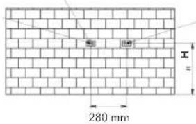 280 mm H